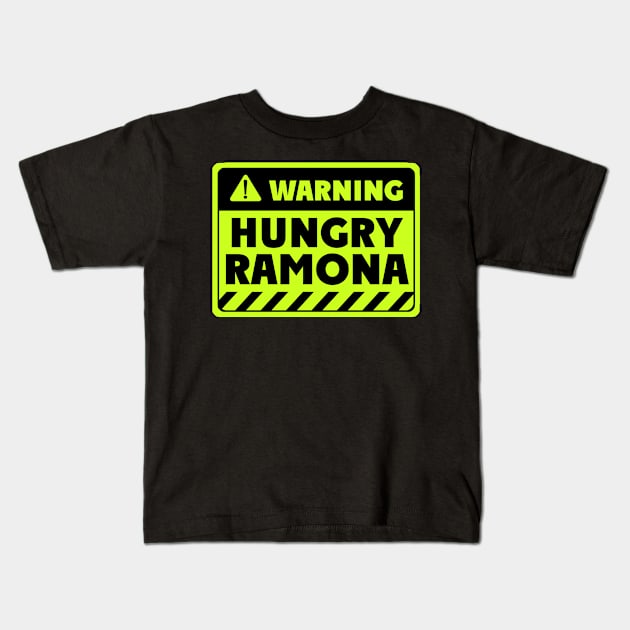 hungry Ramona Kids T-Shirt by EriEri